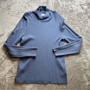 Coldwater Creek Women’s Blue Turtleneck